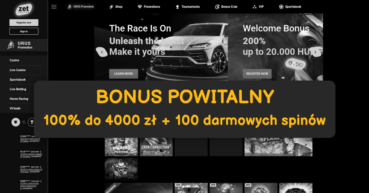 Zet Casino welcome bonus